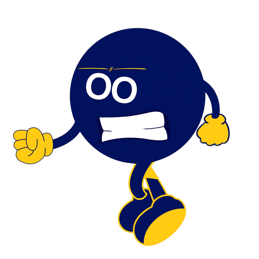 Mascotte en colère